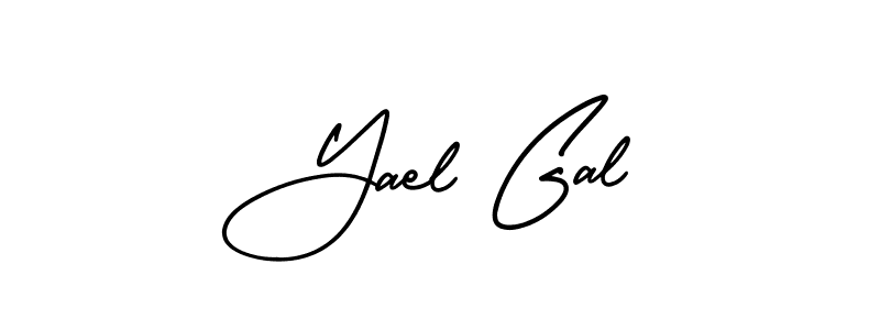 Yael Gal stylish signature style. Best Handwritten Sign (AmerikaSignatureDemo-Regular) for my name. Handwritten Signature Collection Ideas for my name Yael Gal. Yael Gal signature style 3 images and pictures png
