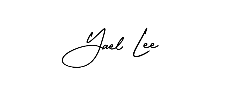 How to Draw Yael Lee signature style? AmerikaSignatureDemo-Regular is a latest design signature styles for name Yael Lee. Yael Lee signature style 3 images and pictures png