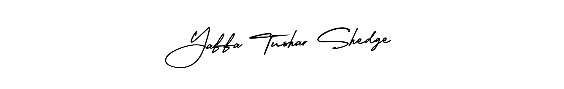 Use a signature maker to create a handwritten signature online. With this signature software, you can design (AmerikaSignatureDemo-Regular) your own signature for name Yaffa Tushar Shedge. Yaffa Tushar Shedge signature style 3 images and pictures png