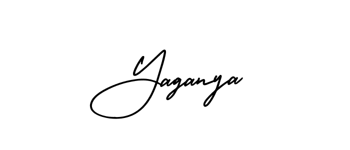 Create a beautiful signature design for name Yaganya. With this signature (AmerikaSignatureDemo-Regular) fonts, you can make a handwritten signature for free. Yaganya signature style 3 images and pictures png