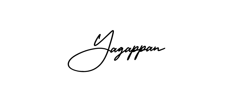 Yagappan stylish signature style. Best Handwritten Sign (AmerikaSignatureDemo-Regular) for my name. Handwritten Signature Collection Ideas for my name Yagappan. Yagappan signature style 3 images and pictures png