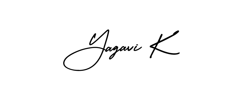 Similarly AmerikaSignatureDemo-Regular is the best handwritten signature design. Signature creator online .You can use it as an online autograph creator for name Yagavi K. Yagavi K signature style 3 images and pictures png
