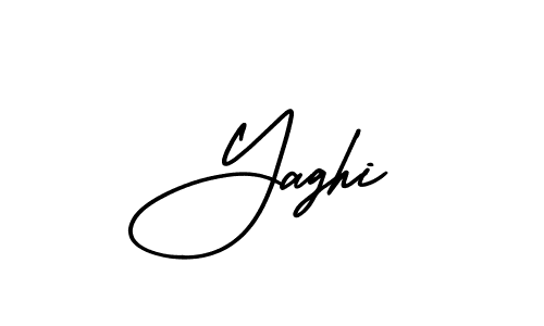 Design your own signature with our free online signature maker. With this signature software, you can create a handwritten (AmerikaSignatureDemo-Regular) signature for name Yaghi. Yaghi signature style 3 images and pictures png
