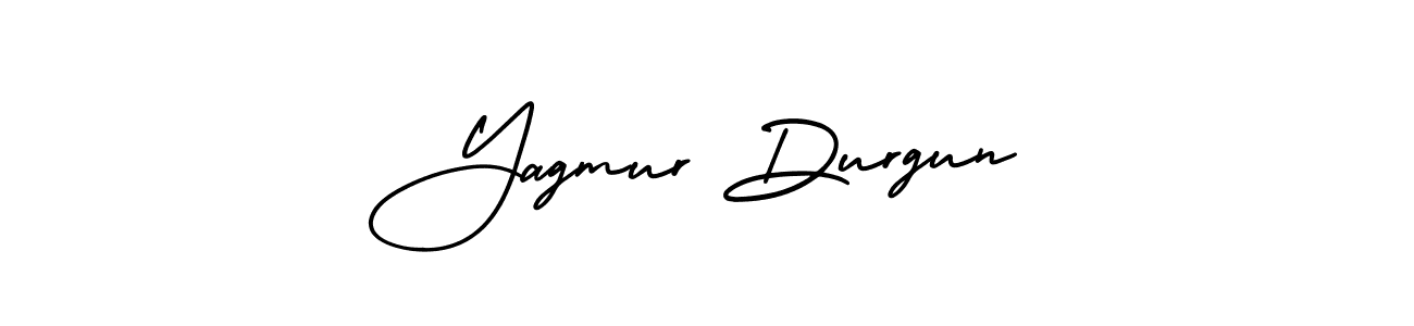 The best way (AmerikaSignatureDemo-Regular) to make a short signature is to pick only two or three words in your name. The name Yagmur Durgun include a total of six letters. For converting this name. Yagmur Durgun signature style 3 images and pictures png