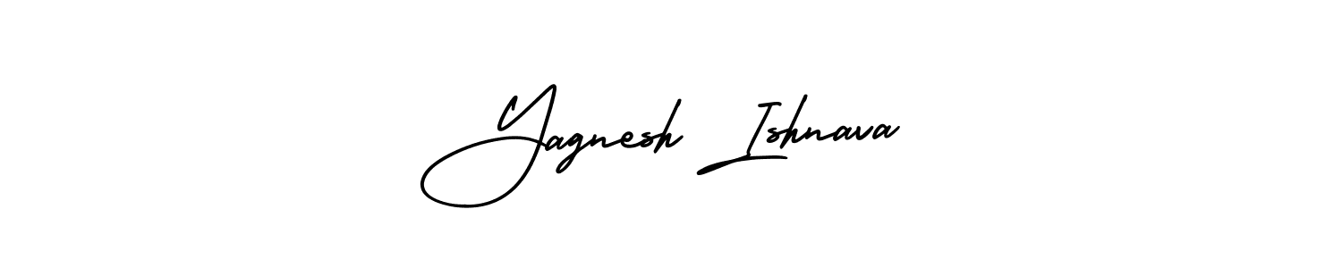 Create a beautiful signature design for name Yagnesh Ishnava. With this signature (AmerikaSignatureDemo-Regular) fonts, you can make a handwritten signature for free. Yagnesh Ishnava signature style 3 images and pictures png