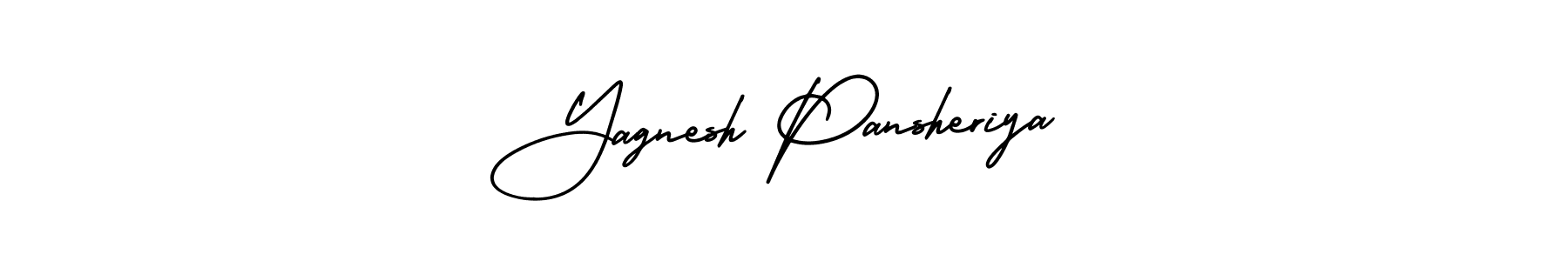 Design your own signature with our free online signature maker. With this signature software, you can create a handwritten (AmerikaSignatureDemo-Regular) signature for name Yagnesh Pansheriya. Yagnesh Pansheriya signature style 3 images and pictures png