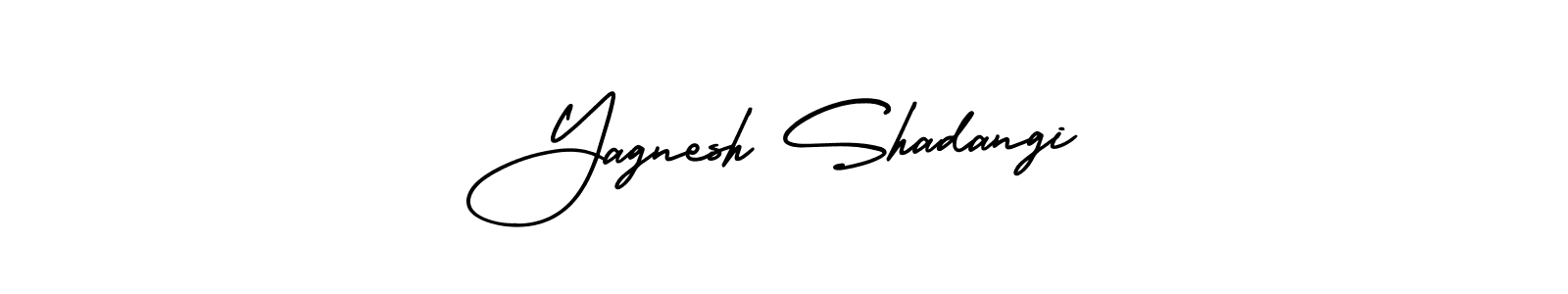 This is the best signature style for the Yagnesh Shadangi name. Also you like these signature font (AmerikaSignatureDemo-Regular). Mix name signature. Yagnesh Shadangi signature style 3 images and pictures png