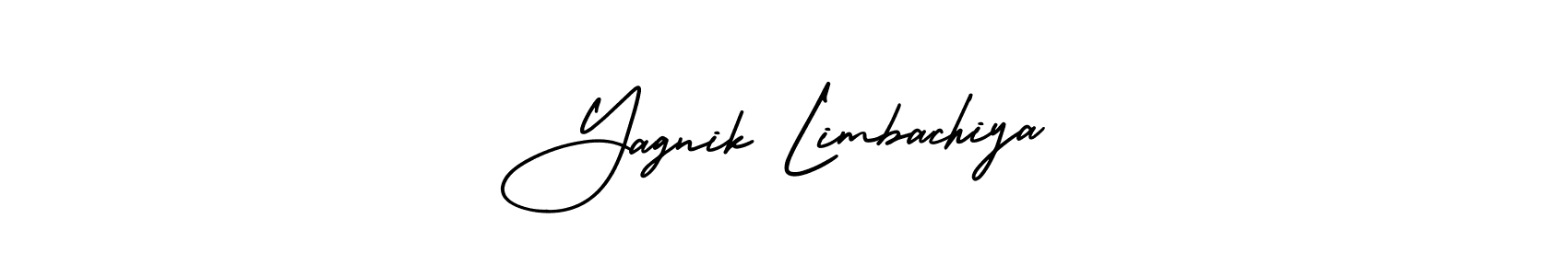 How to make Yagnik Limbachiya name signature. Use AmerikaSignatureDemo-Regular style for creating short signs online. This is the latest handwritten sign. Yagnik Limbachiya signature style 3 images and pictures png
