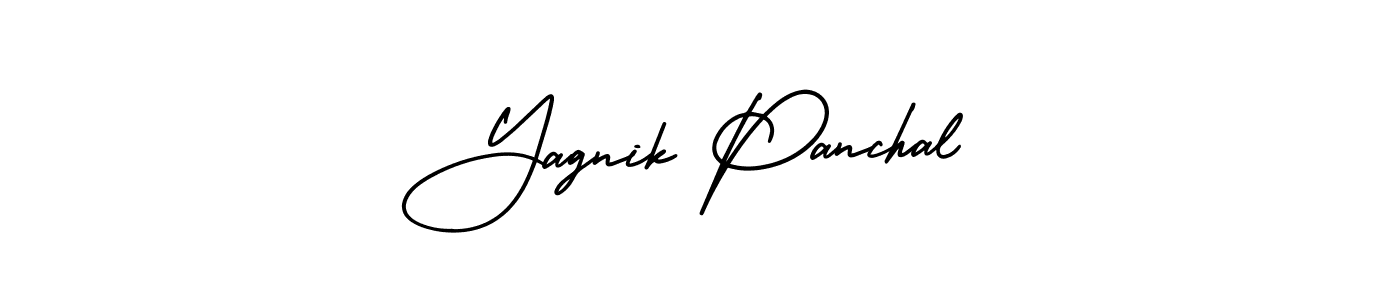 Design your own signature with our free online signature maker. With this signature software, you can create a handwritten (AmerikaSignatureDemo-Regular) signature for name Yagnik Panchal. Yagnik Panchal signature style 3 images and pictures png