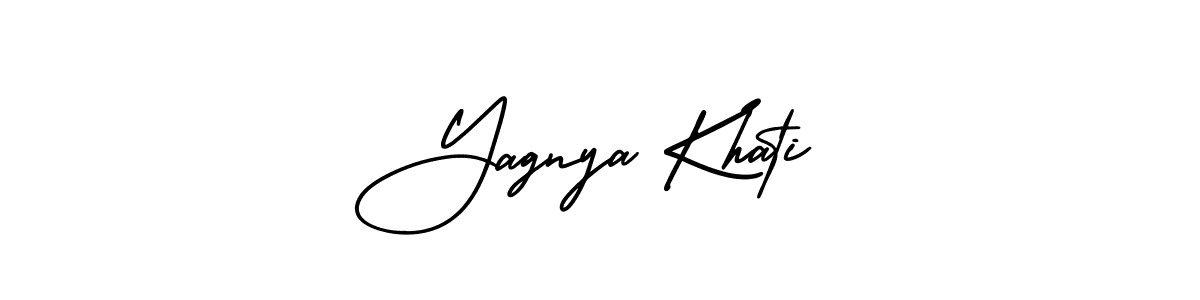 Make a beautiful signature design for name Yagnya Khati. With this signature (AmerikaSignatureDemo-Regular) style, you can create a handwritten signature for free. Yagnya Khati signature style 3 images and pictures png