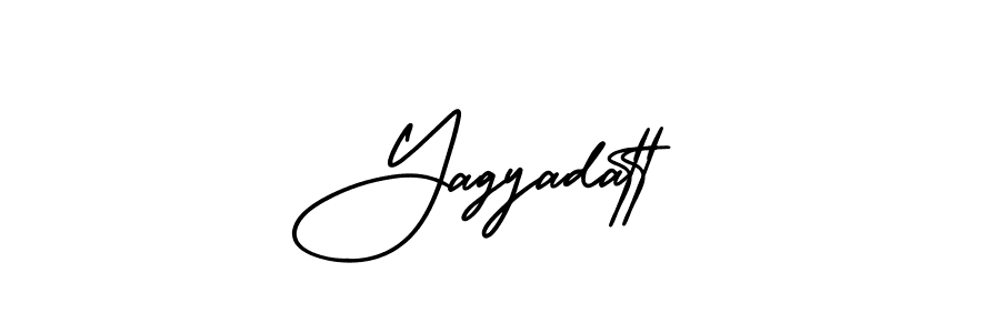 Yagyadatt stylish signature style. Best Handwritten Sign (AmerikaSignatureDemo-Regular) for my name. Handwritten Signature Collection Ideas for my name Yagyadatt. Yagyadatt signature style 3 images and pictures png