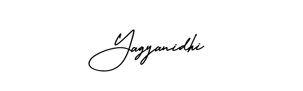 Yagyanidhi stylish signature style. Best Handwritten Sign (AmerikaSignatureDemo-Regular) for my name. Handwritten Signature Collection Ideas for my name Yagyanidhi. Yagyanidhi signature style 3 images and pictures png