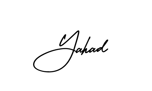 Also we have Yahad name is the best signature style. Create professional handwritten signature collection using AmerikaSignatureDemo-Regular autograph style. Yahad signature style 3 images and pictures png