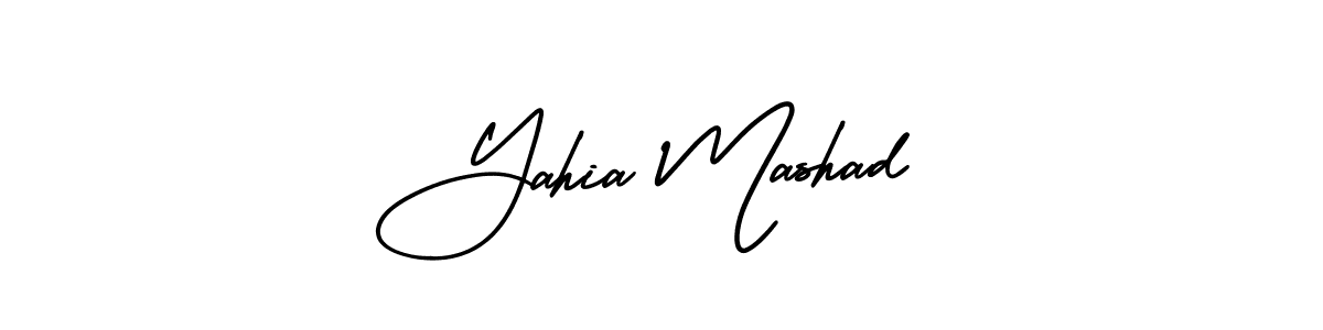 Create a beautiful signature design for name Yahia Mashad. With this signature (AmerikaSignatureDemo-Regular) fonts, you can make a handwritten signature for free. Yahia Mashad signature style 3 images and pictures png