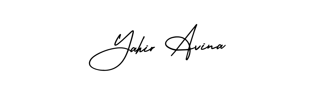 How to make Yahir Avina signature? AmerikaSignatureDemo-Regular is a professional autograph style. Create handwritten signature for Yahir Avina name. Yahir Avina signature style 3 images and pictures png