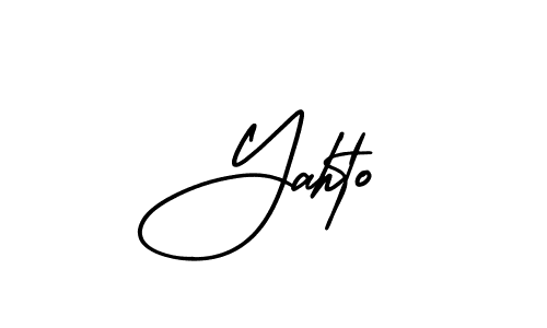 Similarly AmerikaSignatureDemo-Regular is the best handwritten signature design. Signature creator online .You can use it as an online autograph creator for name Yahto. Yahto signature style 3 images and pictures png