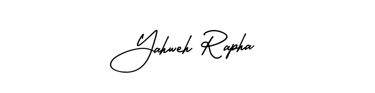 You should practise on your own different ways (AmerikaSignatureDemo-Regular) to write your name (Yahweh Rapha) in signature. don't let someone else do it for you. Yahweh Rapha signature style 3 images and pictures png