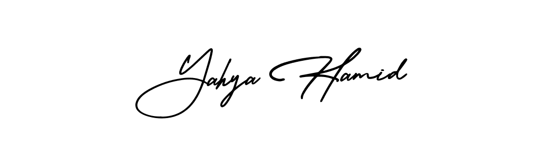 Also we have Yahya Hamid name is the best signature style. Create professional handwritten signature collection using AmerikaSignatureDemo-Regular autograph style. Yahya Hamid signature style 3 images and pictures png