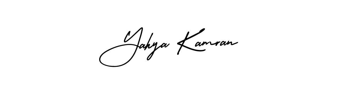 Yahya Kamran stylish signature style. Best Handwritten Sign (AmerikaSignatureDemo-Regular) for my name. Handwritten Signature Collection Ideas for my name Yahya Kamran. Yahya Kamran signature style 3 images and pictures png