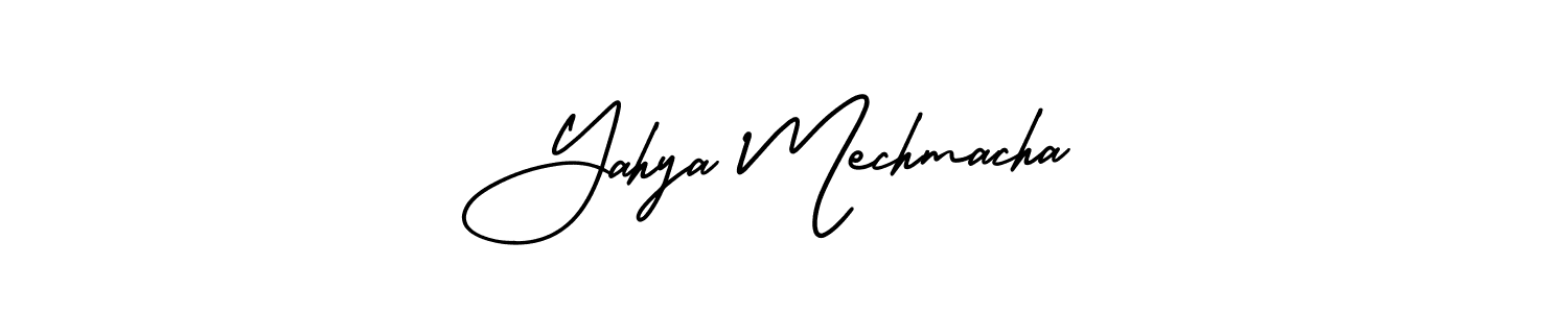 How to Draw Yahya Mechmacha signature style? AmerikaSignatureDemo-Regular is a latest design signature styles for name Yahya Mechmacha. Yahya Mechmacha signature style 3 images and pictures png