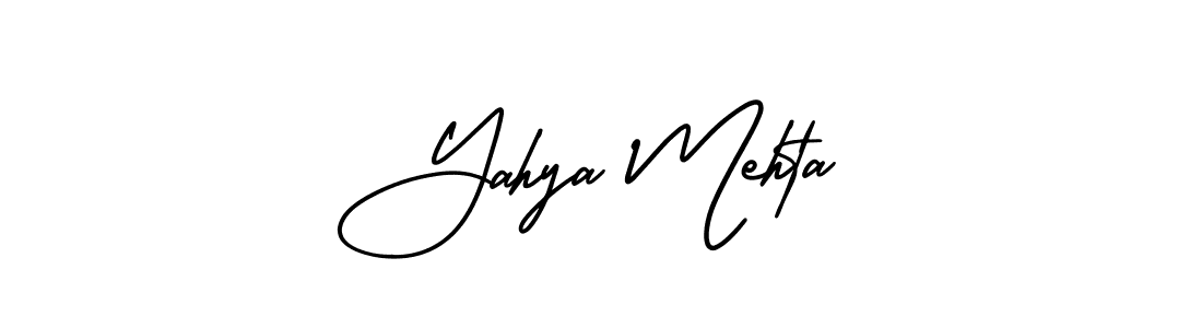 Make a beautiful signature design for name Yahya Mehta. Use this online signature maker to create a handwritten signature for free. Yahya Mehta signature style 3 images and pictures png
