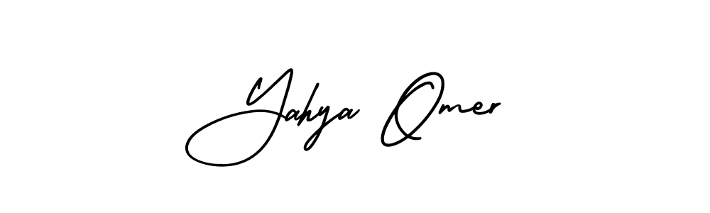 Design your own signature with our free online signature maker. With this signature software, you can create a handwritten (AmerikaSignatureDemo-Regular) signature for name Yahya Omer. Yahya Omer signature style 3 images and pictures png