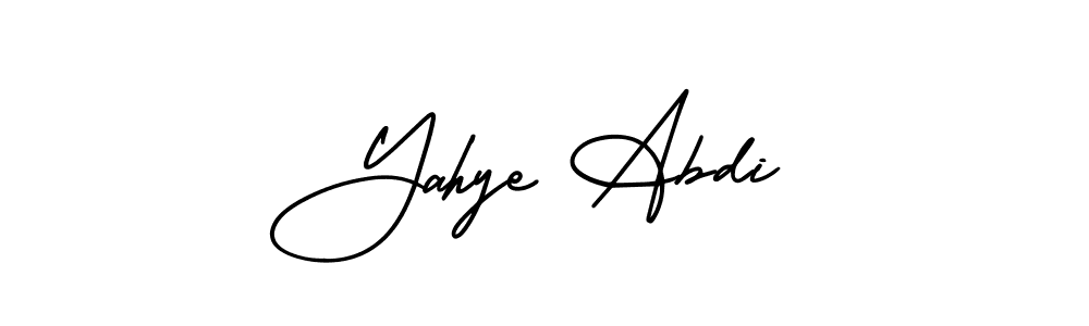 You can use this online signature creator to create a handwritten signature for the name Yahye Abdi. This is the best online autograph maker. Yahye Abdi signature style 3 images and pictures png