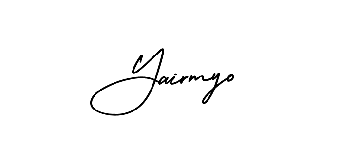 It looks lik you need a new signature style for name Yairmyo. Design unique handwritten (AmerikaSignatureDemo-Regular) signature with our free signature maker in just a few clicks. Yairmyo signature style 3 images and pictures png