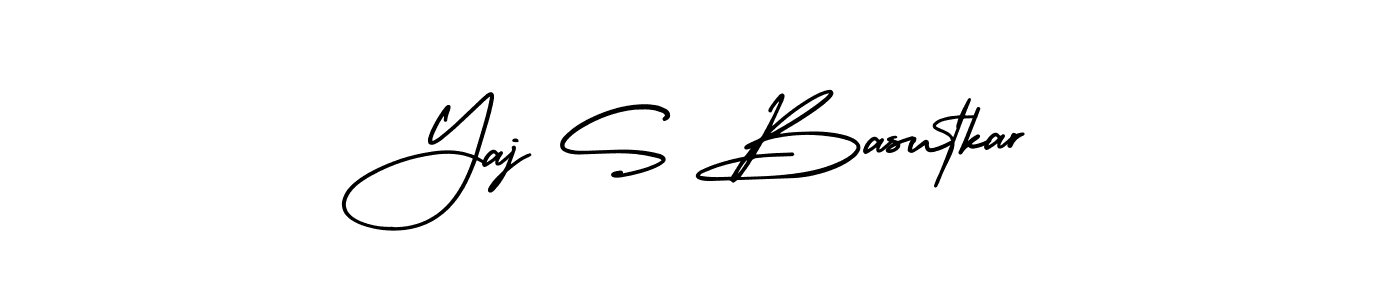 Make a beautiful signature design for name Yaj S Basutkar. Use this online signature maker to create a handwritten signature for free. Yaj S Basutkar signature style 3 images and pictures png