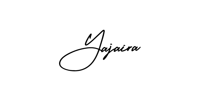How to make Yajaira name signature. Use AmerikaSignatureDemo-Regular style for creating short signs online. This is the latest handwritten sign. Yajaira signature style 3 images and pictures png