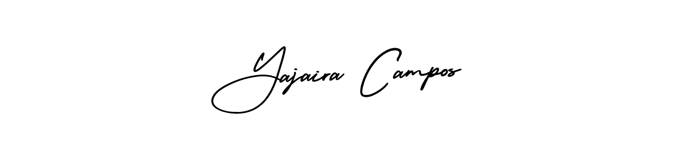 Design your own signature with our free online signature maker. With this signature software, you can create a handwritten (AmerikaSignatureDemo-Regular) signature for name Yajaira Campos. Yajaira Campos signature style 3 images and pictures png