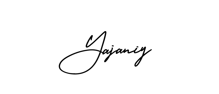 Also You can easily find your signature by using the search form. We will create Yajaniy name handwritten signature images for you free of cost using AmerikaSignatureDemo-Regular sign style. Yajaniy signature style 3 images and pictures png