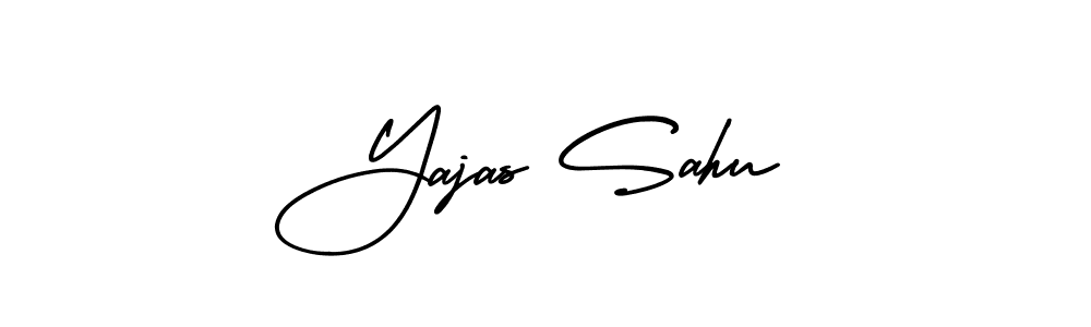 How to Draw Yajas Sahu signature style? AmerikaSignatureDemo-Regular is a latest design signature styles for name Yajas Sahu. Yajas Sahu signature style 3 images and pictures png