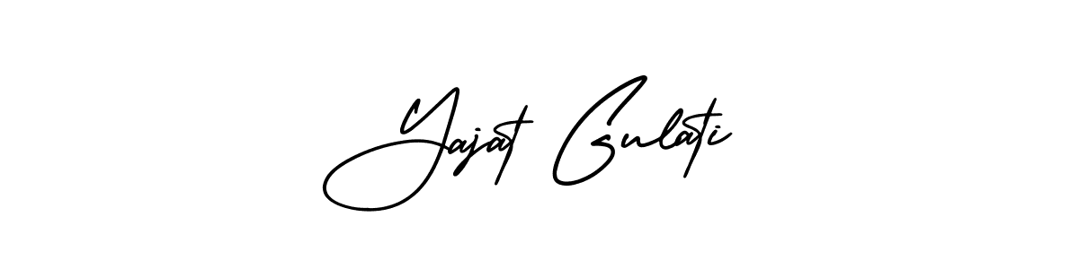 Design your own signature with our free online signature maker. With this signature software, you can create a handwritten (AmerikaSignatureDemo-Regular) signature for name Yajat Gulati. Yajat Gulati signature style 3 images and pictures png