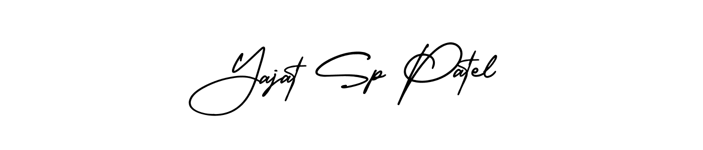 Similarly AmerikaSignatureDemo-Regular is the best handwritten signature design. Signature creator online .You can use it as an online autograph creator for name Yajat Sp Patel. Yajat Sp Patel signature style 3 images and pictures png