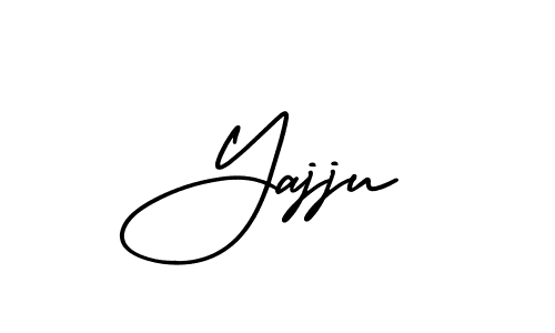 How to Draw Yajju signature style? AmerikaSignatureDemo-Regular is a latest design signature styles for name Yajju. Yajju signature style 3 images and pictures png