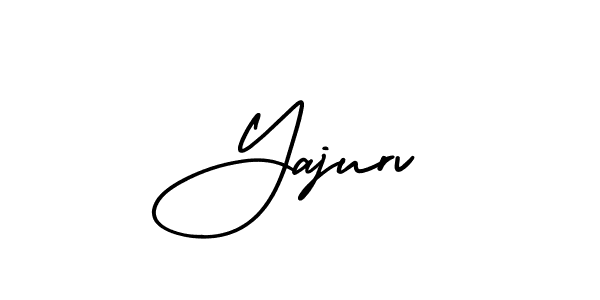 You should practise on your own different ways (AmerikaSignatureDemo-Regular) to write your name (Yajurv) in signature. don't let someone else do it for you. Yajurv signature style 3 images and pictures png