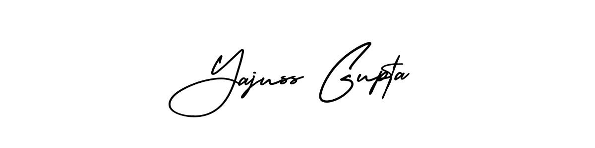 How to Draw Yajuss Gupta signature style? AmerikaSignatureDemo-Regular is a latest design signature styles for name Yajuss Gupta. Yajuss Gupta signature style 3 images and pictures png