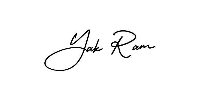 Best and Professional Signature Style for Yak Ram. AmerikaSignatureDemo-Regular Best Signature Style Collection. Yak Ram signature style 3 images and pictures png