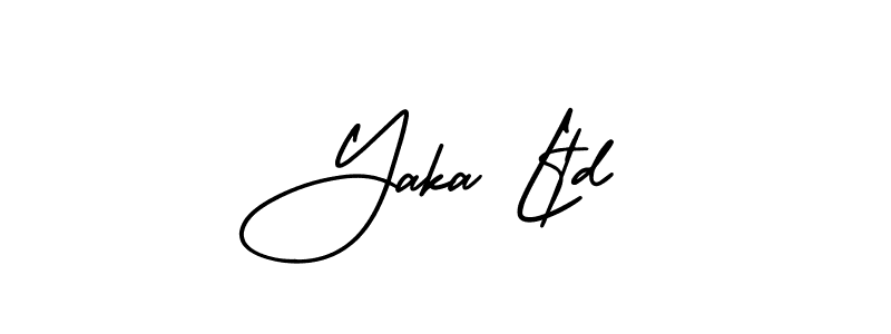 Design your own signature with our free online signature maker. With this signature software, you can create a handwritten (AmerikaSignatureDemo-Regular) signature for name Yaka Ltd. Yaka Ltd signature style 3 images and pictures png