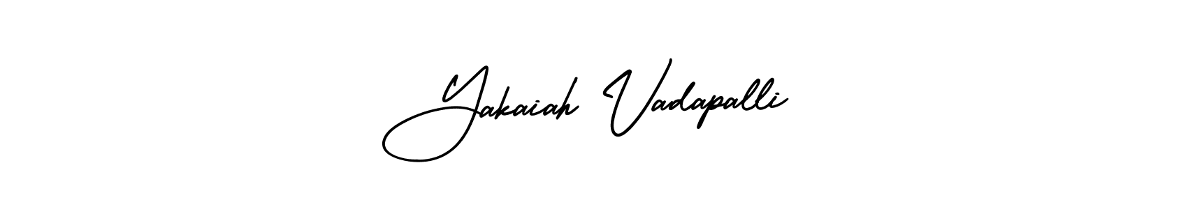 How to make Yakaiah Vadapalli signature? AmerikaSignatureDemo-Regular is a professional autograph style. Create handwritten signature for Yakaiah Vadapalli name. Yakaiah Vadapalli signature style 3 images and pictures png