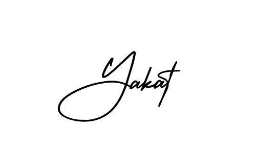 The best way (AmerikaSignatureDemo-Regular) to make a short signature is to pick only two or three words in your name. The name Yakat include a total of six letters. For converting this name. Yakat signature style 3 images and pictures png