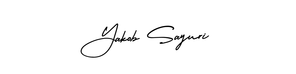 if you are searching for the best signature style for your name Yakob Sayuri. so please give up your signature search. here we have designed multiple signature styles  using AmerikaSignatureDemo-Regular. Yakob Sayuri signature style 3 images and pictures png