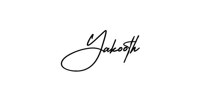 Use a signature maker to create a handwritten signature online. With this signature software, you can design (AmerikaSignatureDemo-Regular) your own signature for name Yakooth. Yakooth signature style 3 images and pictures png