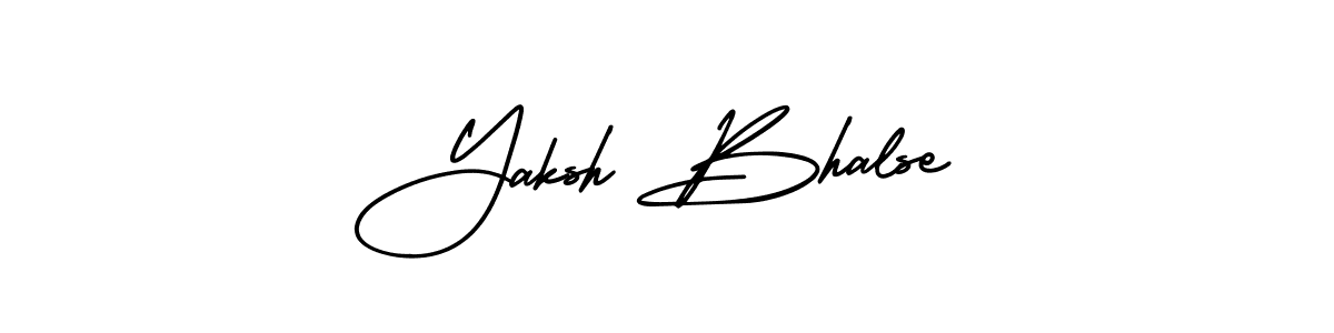 How to make Yaksh Bhalse name signature. Use AmerikaSignatureDemo-Regular style for creating short signs online. This is the latest handwritten sign. Yaksh Bhalse signature style 3 images and pictures png