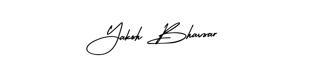 You should practise on your own different ways (AmerikaSignatureDemo-Regular) to write your name (Yaksh Bhavsar) in signature. don't let someone else do it for you. Yaksh Bhavsar signature style 3 images and pictures png