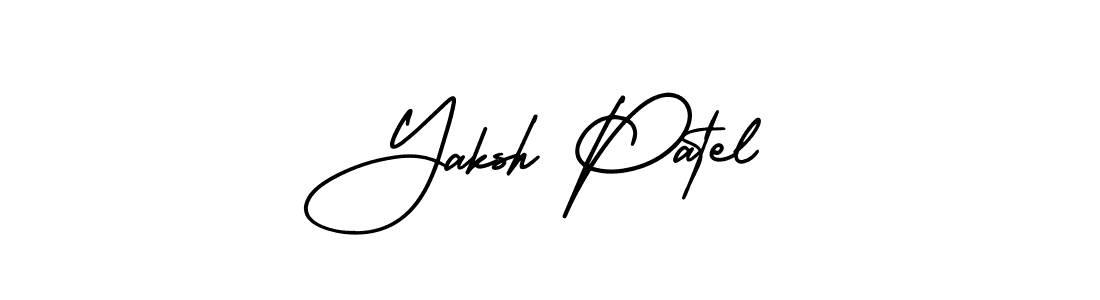 Use a signature maker to create a handwritten signature online. With this signature software, you can design (AmerikaSignatureDemo-Regular) your own signature for name Yaksh Patel. Yaksh Patel signature style 3 images and pictures png