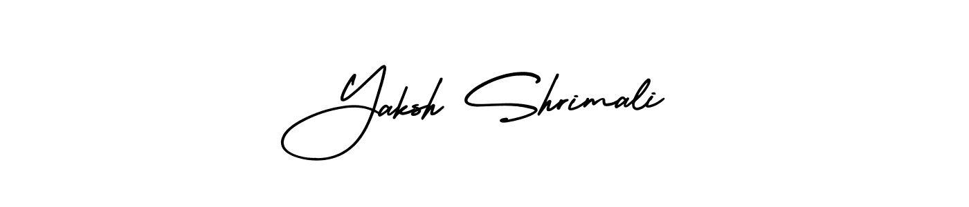 Yaksh Shrimali stylish signature style. Best Handwritten Sign (AmerikaSignatureDemo-Regular) for my name. Handwritten Signature Collection Ideas for my name Yaksh Shrimali. Yaksh Shrimali signature style 3 images and pictures png