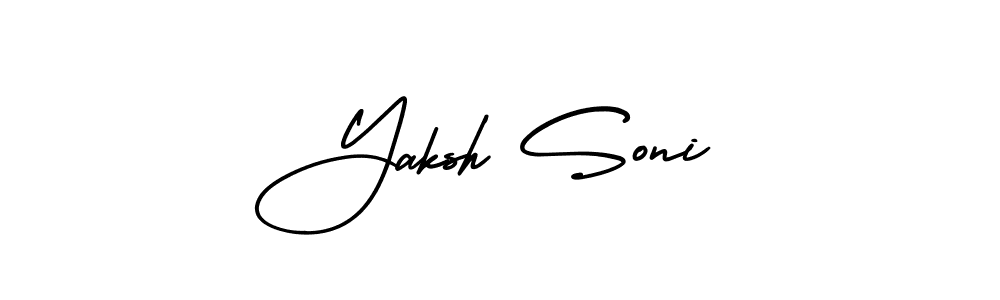 Similarly AmerikaSignatureDemo-Regular is the best handwritten signature design. Signature creator online .You can use it as an online autograph creator for name Yaksh Soni. Yaksh Soni signature style 3 images and pictures png