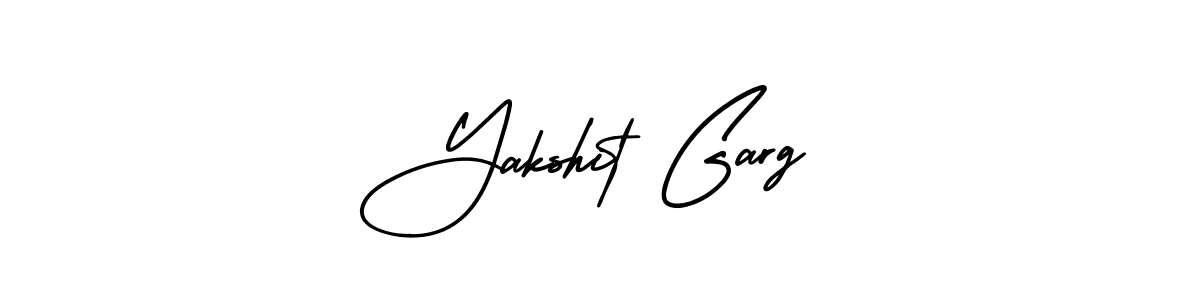 The best way (AmerikaSignatureDemo-Regular) to make a short signature is to pick only two or three words in your name. The name Yakshit Garg include a total of six letters. For converting this name. Yakshit Garg signature style 3 images and pictures png